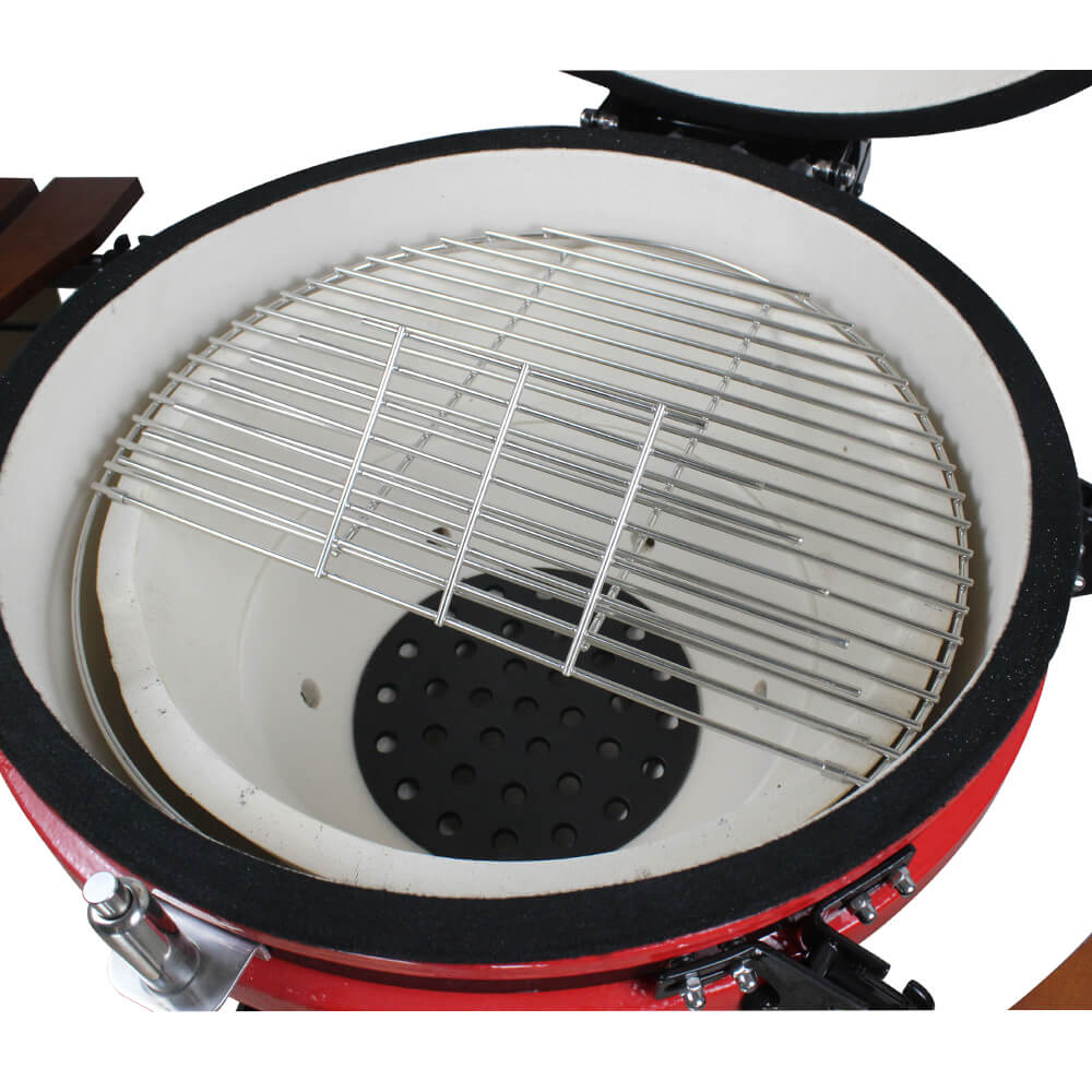 Kamado Luna 24" Ceramic BBQ / Grill - Red