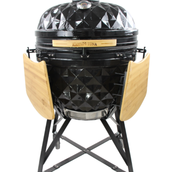 KAMADO LUNA DIAMOND SHAPE CERAMIC bbq,grill,smoker,pizza oven 25" BLACK