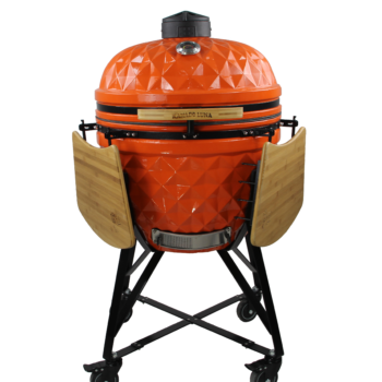 KAMADO LUNA DIAMOND SHAPE CERAMIC bbq,grill,smoker,pizza oven 25" ORANGE